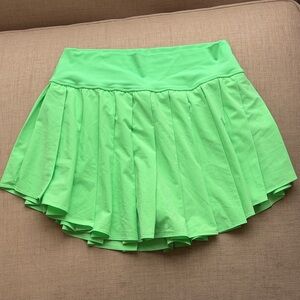 Aerie Offline Real Me Neon Green Tennis Skirt